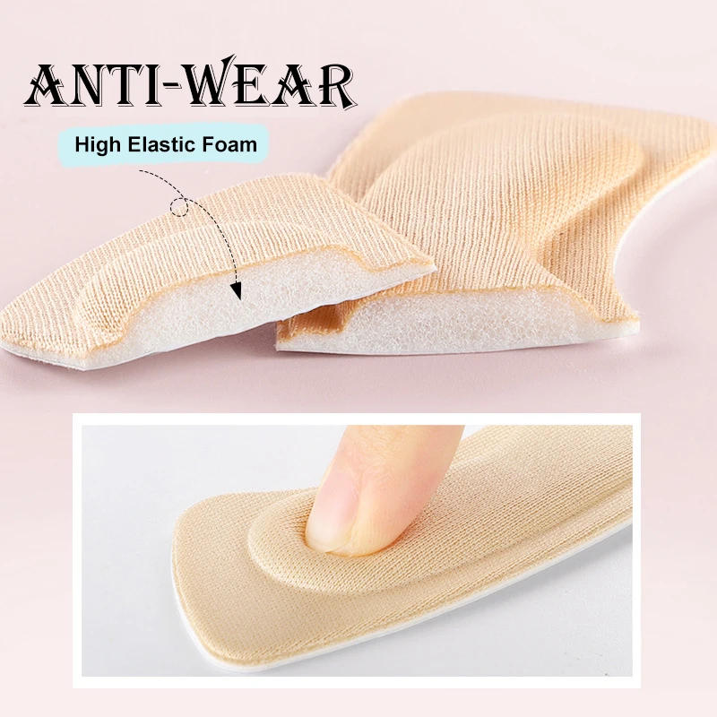 Description Picture 4 of item5 Pairs Heel Insoles Patch Pain Relief Anti-wear Cushion Pads Feet Care Heel Protector Adhesive Back Sticker Shoes Insert Insole