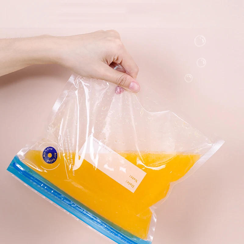 Description Picture 6 of itemVacuum Food Storage Zipper Bags Reusable BPA-Free Sous Vide Bags with Vacuum Hand Pump Fruit Meat Nut Vacuum Sealer Saver Bag