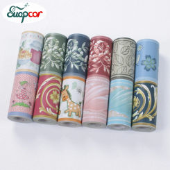 PVC Self-Adhesive Waistline Tile Stickers Pastoral Room Wall Art Decoration Bathroom Kitchen Toilet Waterproof Border Wallpaper