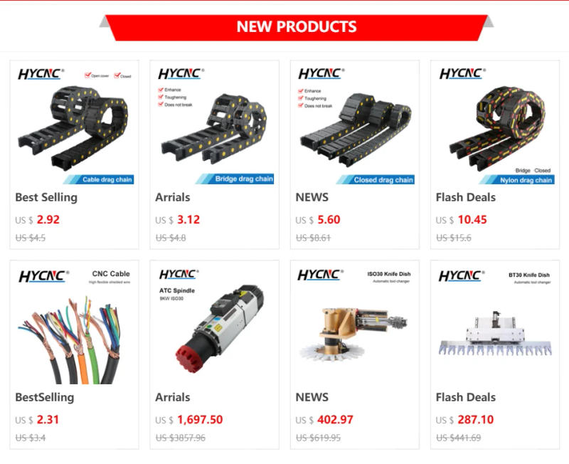 Description Picture 3 of itemCNC Transmission Plastic Drag Chain Wire Carrier Cable Tow Cable Wire Closed Open Cover Chain Slot CNC Milling Machine Cable