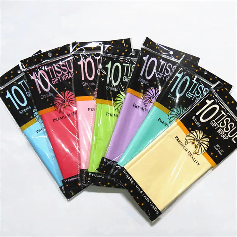 Description Picture 5 of item10 Pieces 50*66 Cm Tissue Paper DIY Handmade Craft Paper Flowers Gift Packing Wedding Festive Party Home Decoration Supplies