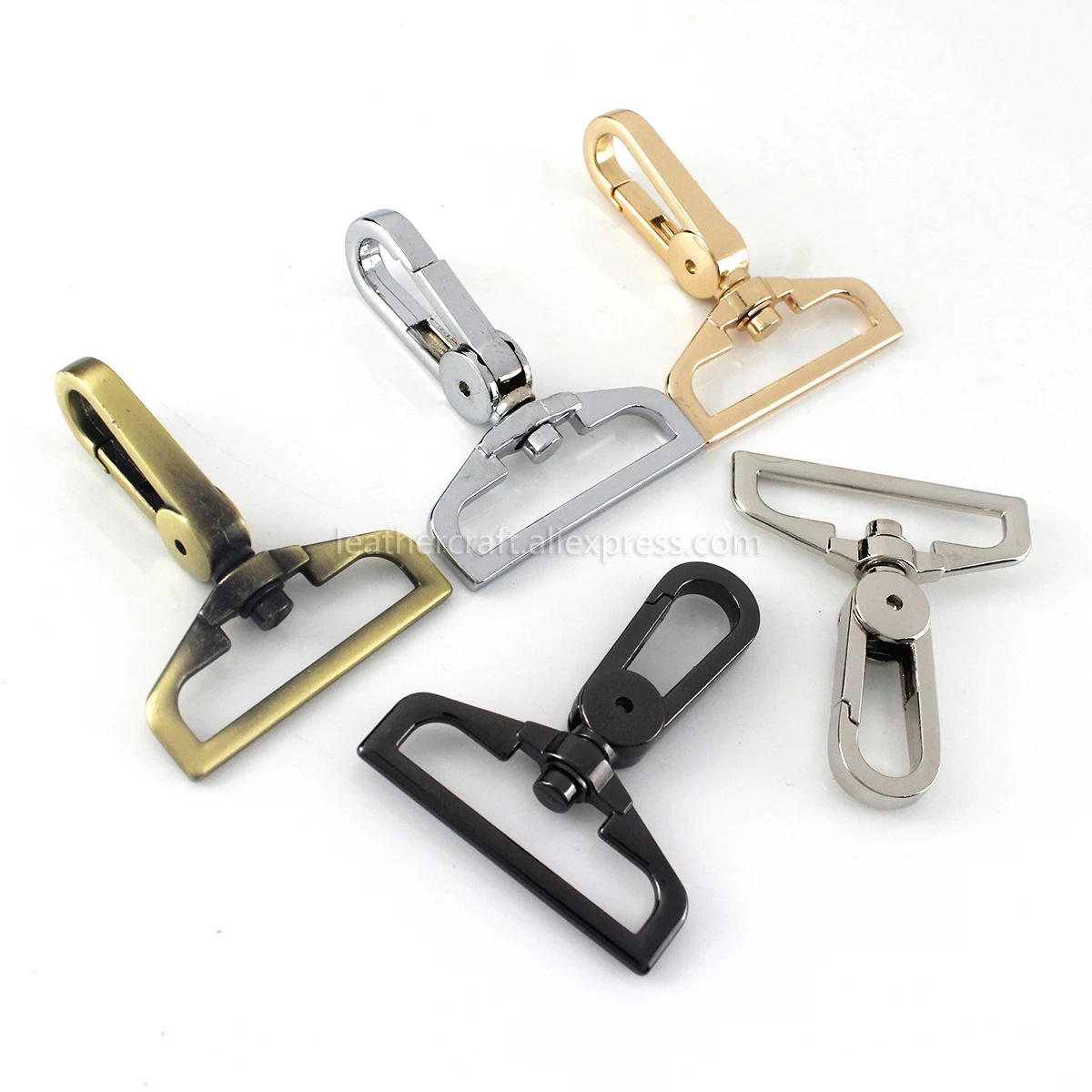 Description Picture 5 of item1pcs Metal 38mm D Ring Swivel Eye Snap Hook Trigger Clasps Clips for Leather Craft Bag Strap Belt Webbing Keychain Large Size