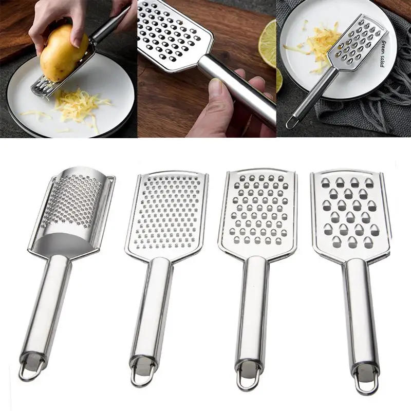 Description Picture 3 of itemStainless Steel Cheese Lemon Kitchen Grater for Vegetables Potato Ginger Slicer Food Cutter Kitchenware Accessories