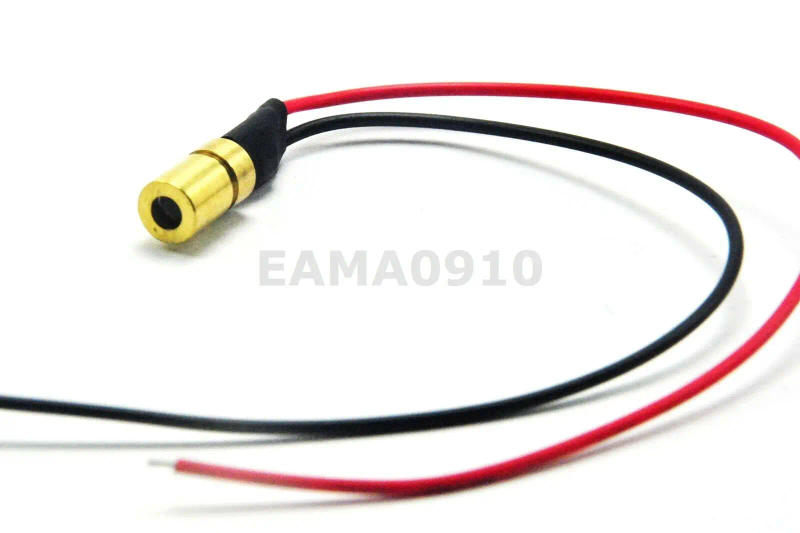 Description Picture 2 of item20pcs Mini 635nm 3mW 3VDC Orange-Red Laser diode Focusable laser Dot Module