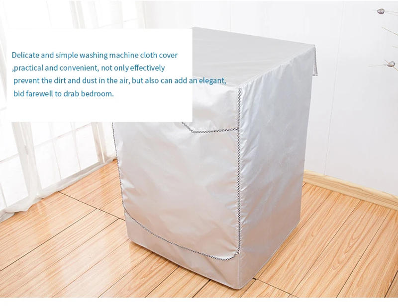 Description Picture 4 of itemThicken Washing Machine Dust cover Protection balcony Automatic Roller Washer Sunscreen Cover Dryer Washing Machine Cover