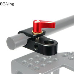 15mm Rail Clamp Mount Rod Holder Single Hole for Quick Release Plate Cage Handle Camera Rig Rod Extension System Accessories