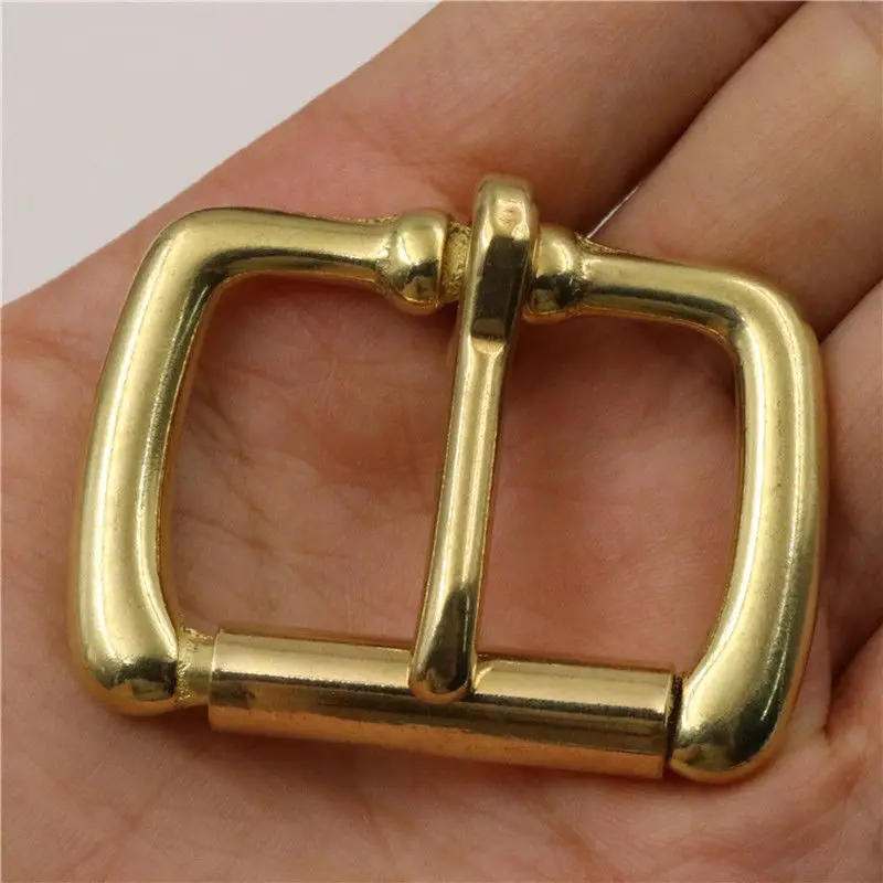 Description Picture 6 of itemSolid Brass Metal Heel Bar Buckle End Bar Roller Buckle Rectangle Single Pin for Leather Craft Bag Belt Strap Webbing
