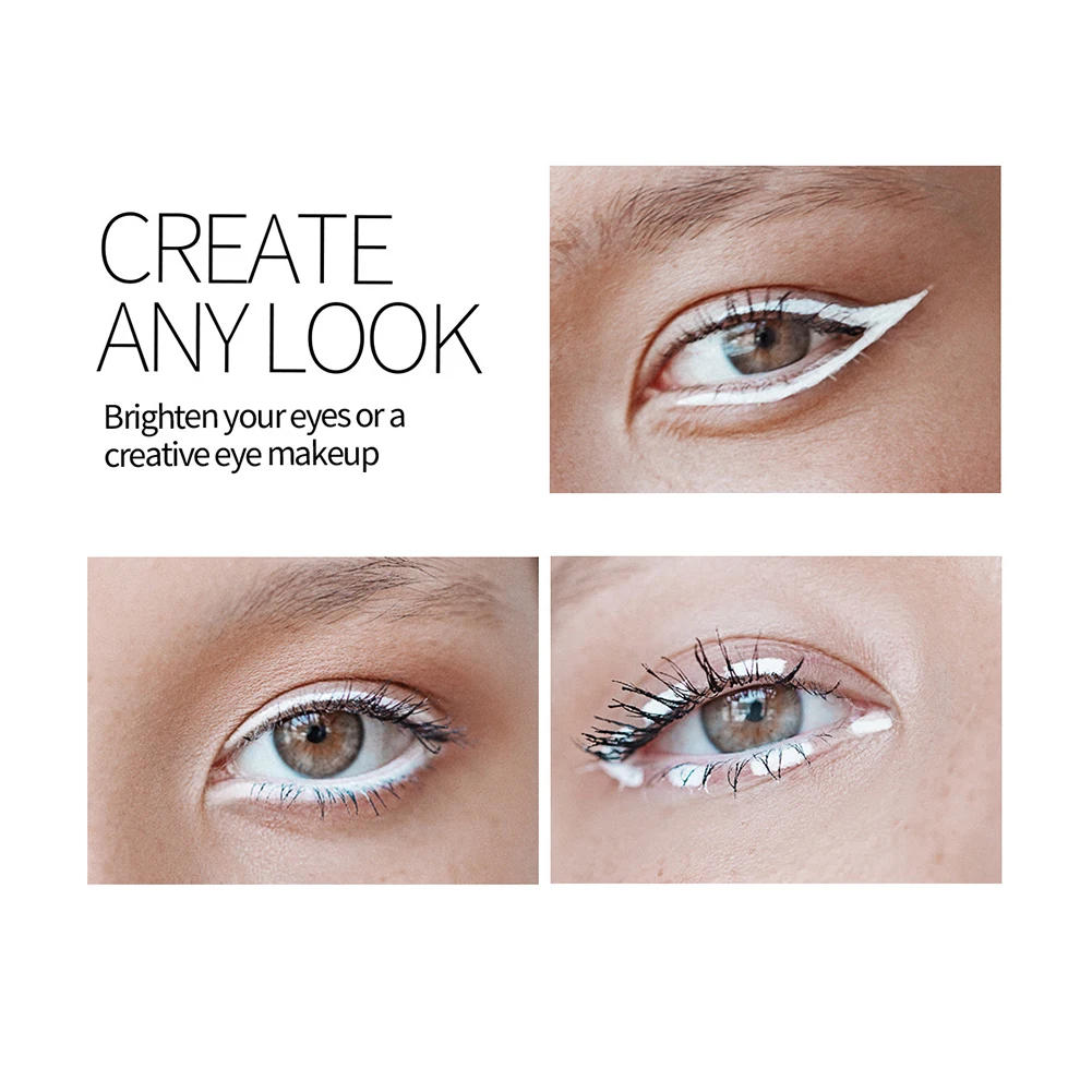 Description Picture 6 of itemWhite Eyeliner Pencil Brighten Smooth Soft Eye Liner Pen Makeup Waterproof Easy To Wear White Eyeliner Women Cosmetics