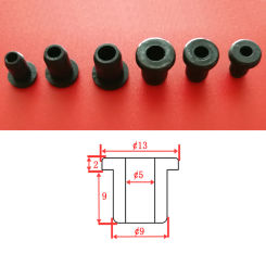 4/10/20/50/100/200Pcs 5mm-28mm Black Through Hole Cable Wiring Protective Cover Silicone Grommet Plug Bung