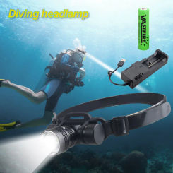 3 Mode Waterproof Diving LED Flashlight Underwater 100 Meter Dive Headlight Lamp Light for Outdoor