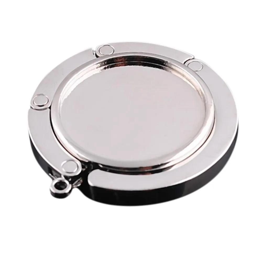 Description Picture 2 of item1pcs Portable Fashion Folding Crystal Alloy Purse Handbag Bag Hanger Hook Holder Table Hook Unique Bag Parts Accessories