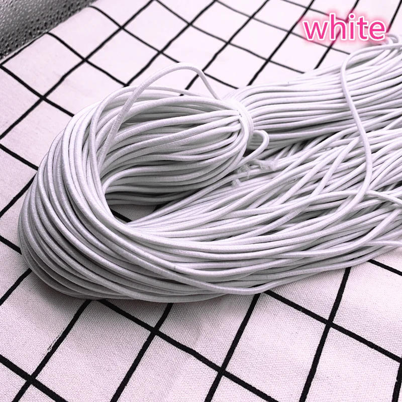 Description Picture 5 of itemNew 5yards 2mm 2.5mm High Elastic Round Elastic Band Rubber Band Elastic Cord for Jewelry Making Diy Accessories