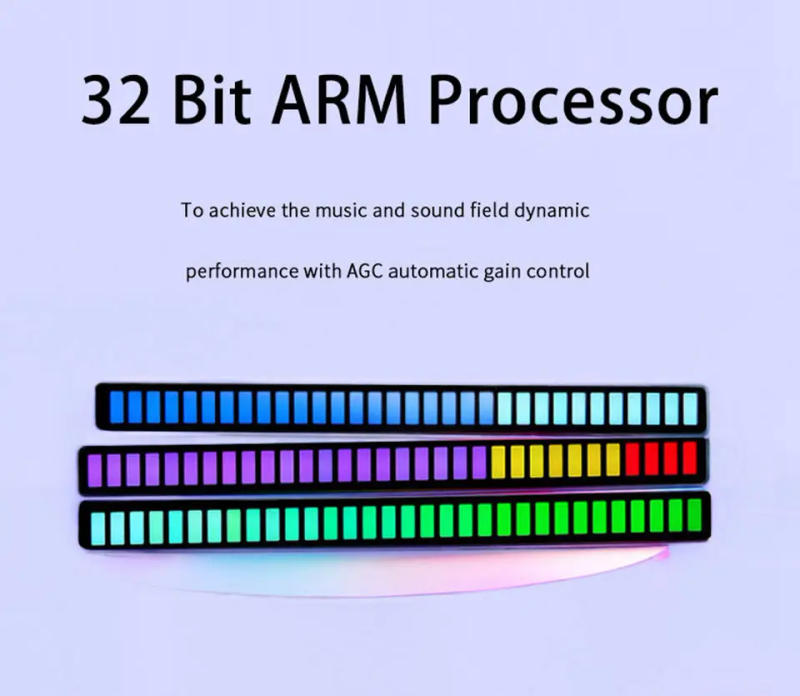 Description Picture 5 of itemLED Light Music Sync Bluetooth Desk Lamp Rechargeable Ambient Lighting USB APP Control Night Light For Decorate Room And Car