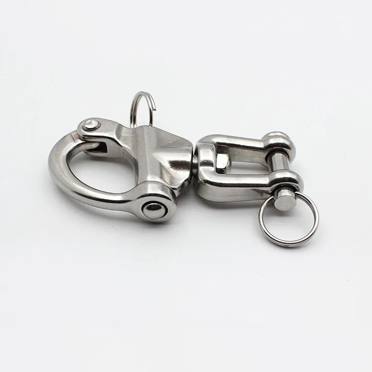 Description Picture 3 of itemSnap Swivel 304 Stainless Steel Shackle Marine Boat Sail Hardware 6.8 x 3 cm Heavy duty high strength swivel snap shackle hook