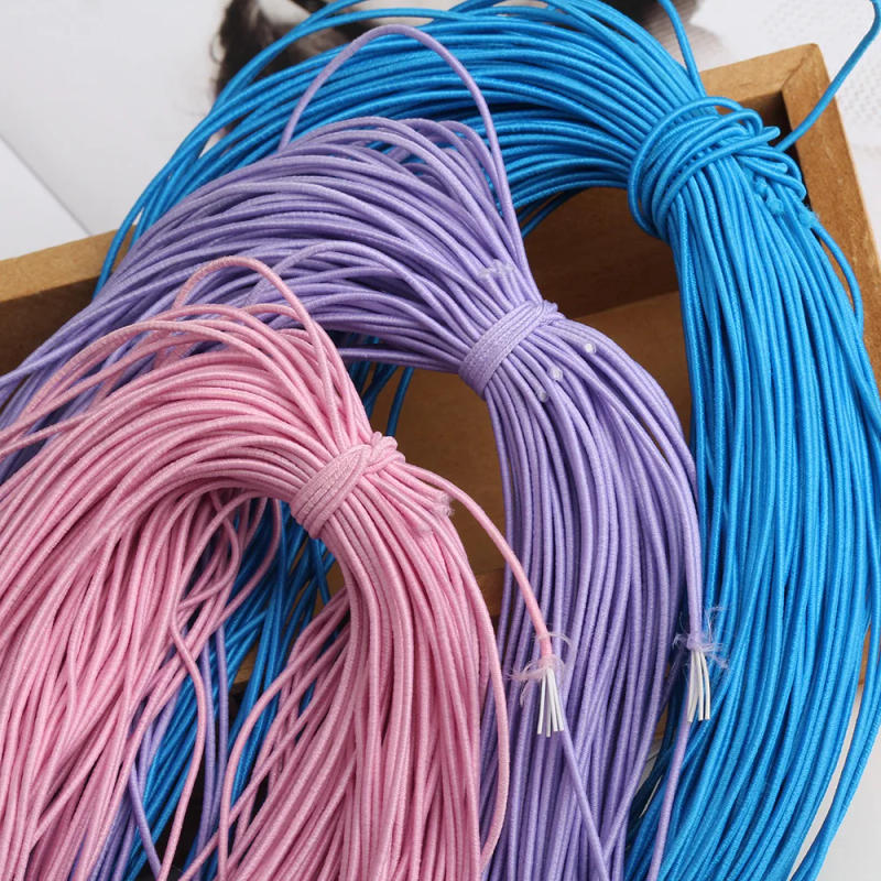 Description Picture 4 of item30meters 19 Color Choice 1mm Beading Elastic Band Stretch Cord Bead Tape String Strap Rubber Rope Thread For Bracelet DIY Ribbon