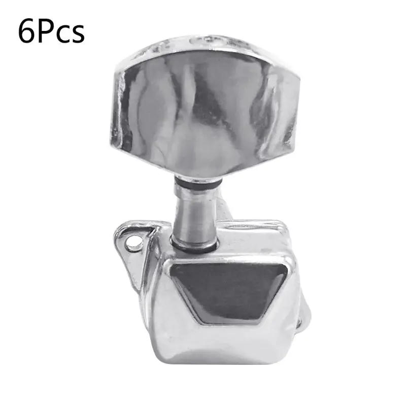 Description Picture 2 of item6PCS Guitar String Tuning Peg Metal Semi-Closed Button Tuner for Electric Guitar