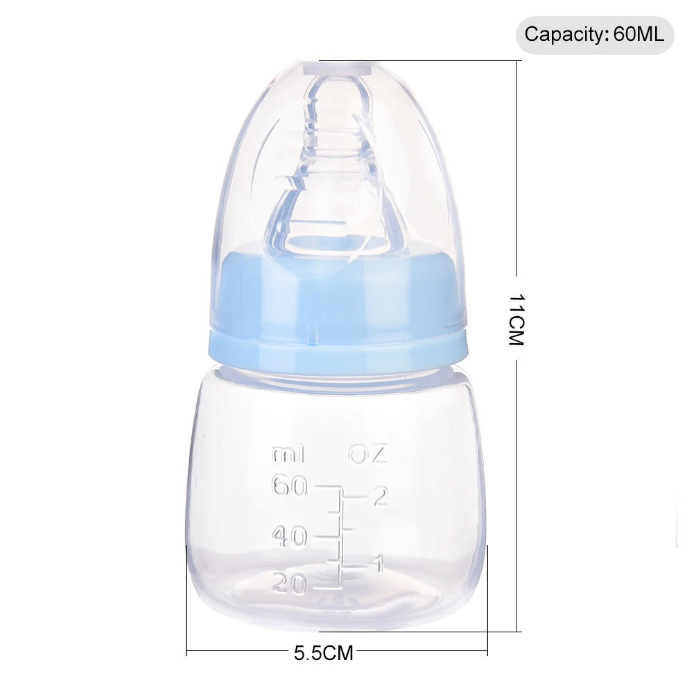 Description Picture 3 of itemInfant Baby Mini Portable Feeding Nursing Bottle BPA Free Safe Newborn Kids Nursing Care Feeder Fruit Juice Milk Bottles 60ML