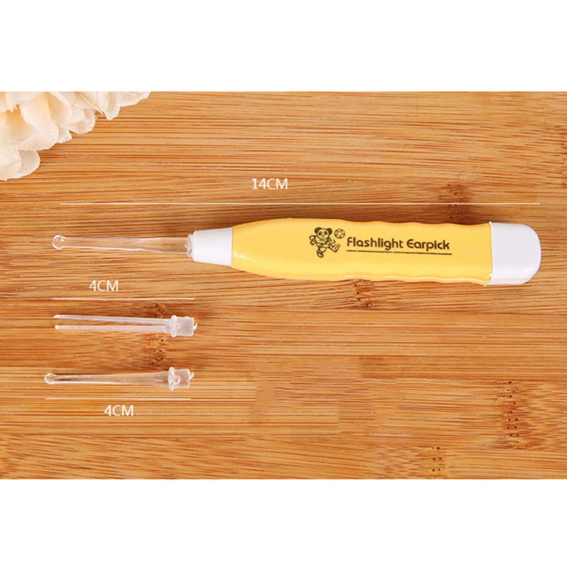 Description Picture 5 of itemPlastic Flashlight Earpick Earwax Cleaner LED EAR Care Ear Syringe Spoon With Flashlight Cleaning Ears Light Ershao EAR Spoon
