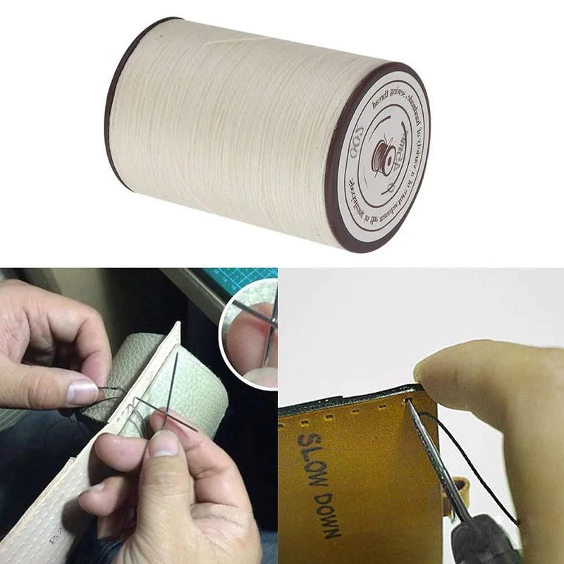 Description Picture 3 of item0.35 -0.45 -0.55 - 0.65mm 63colors Polyester Waxed Line Leather Craft Sewing Wax Thread Cord Round Leather Sewing Wax Thread DIY