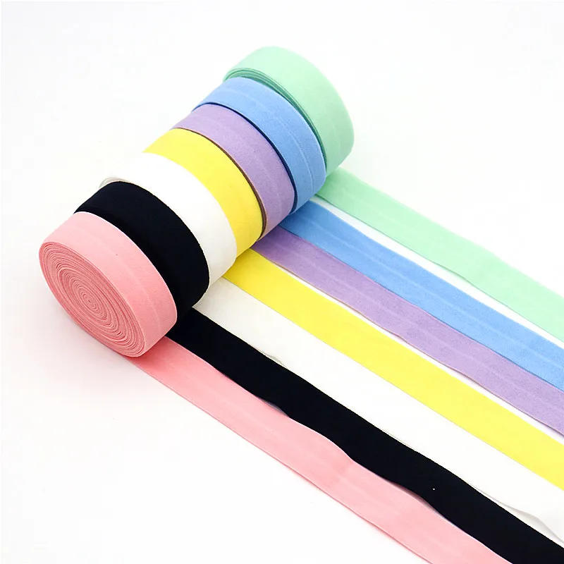 Description Picture 3 of item20mm High Elastic Folding Elastic Band Ribbon Color Edging Elastic Band Underwear Bra Sewing Lace Fabric Clothing Accessories 5m