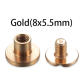 gold 8x5.5mm