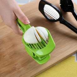 HILIFE Stainless Steel Egg Split Device Handheld Mushroom Kiwi Divider Tomato Cutter Egg Slicer Multifunction Slicing Mould