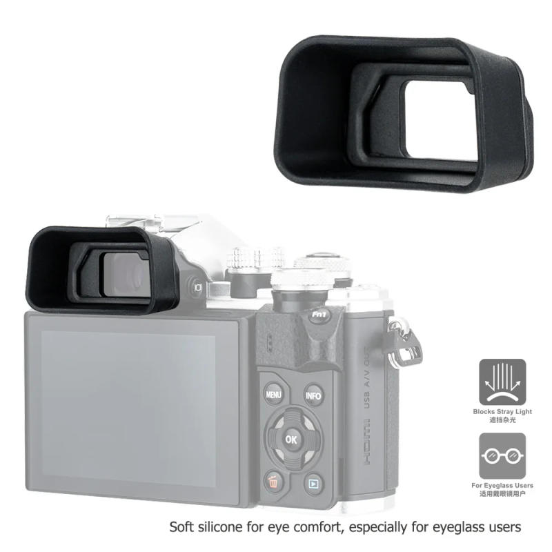 Description Picture 5 of itemCamera Eyecup Eyepiece Viewfinder for Olympus OM System OM-5 OM-D E-M5 Mark III II & OM-D E-M10 Mark III II Replaces EP-16 EP-15