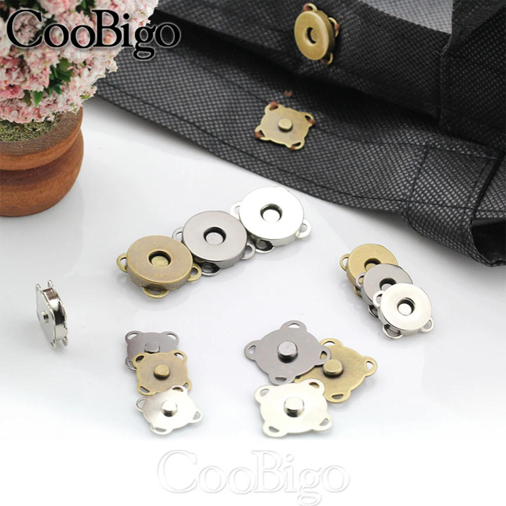 Description Picture 6 of item10sets Magnetic Snaps Buttons Plum Magnet Closures Buckle Purse Bag Clothes Handbags Wallet DIY Craft Accessories 10mm 14mm 18mm