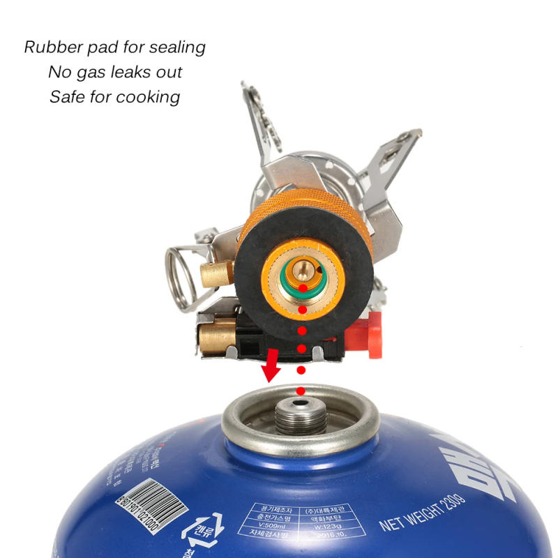 Description Picture 5 of itemMini Backpacking Canister Stove Burners Camping Outdoor Cooking Foldable Hiking Supply Butane Propane Canister Compatible