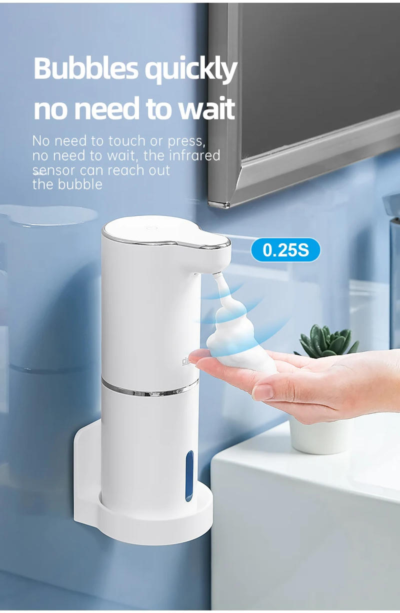 Description Picture 4 of itemAutomatic Foam Soap Dispensers Bathroom Smart Washing Hand Machine With USB Charging White High Quality ABS Material