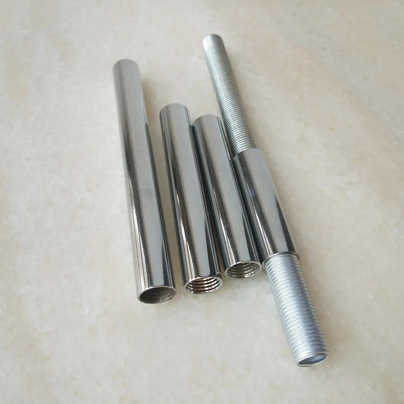 Description Picture 6 of item2PCS Inner M10 Female Thread+electroplated Metal Hollow Iron Pipe Straight Tube Both Ends Has Inner Tooth Tube for DIY Part