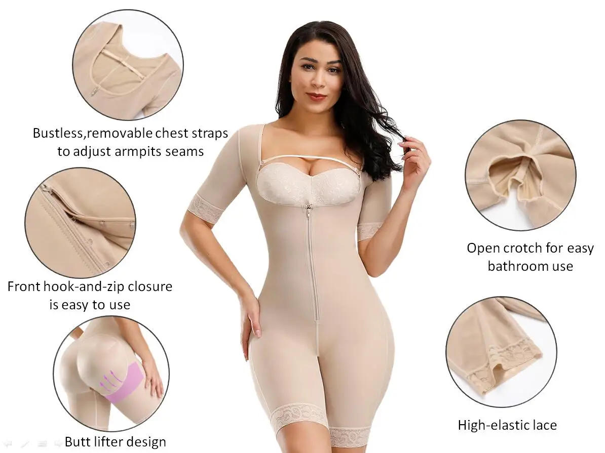 Description Picture 6 of itemWomen Bodyshaper Knee High Compression Girdle for Daily or Postpartum Use Slimming Sheath Flat Belly Plus Size S-6XL