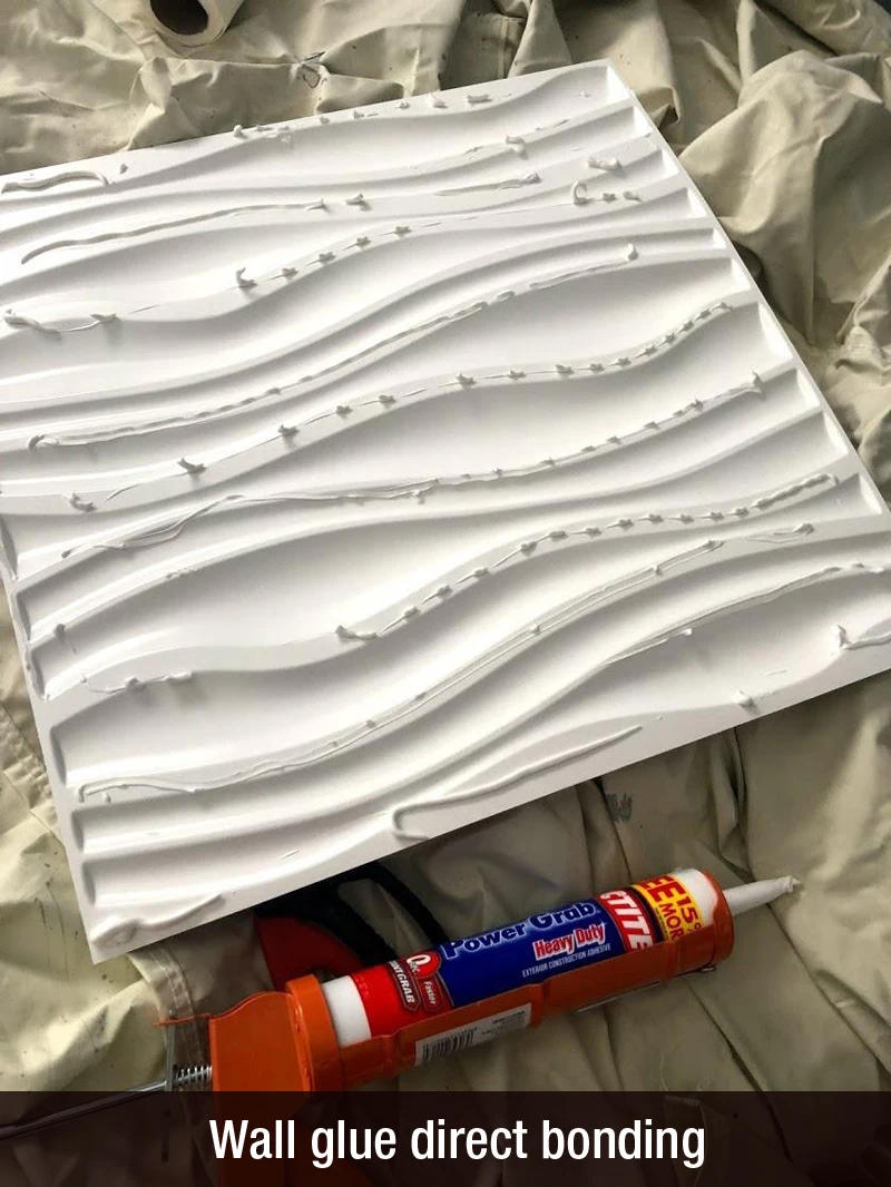 Description Picture 6 of item12pcs/lot 50x50cm 3D Wall Panel 3D wall stickers Relief Wall Panel Stickers Living Room Kitchen Bedroom Home Decor Party back