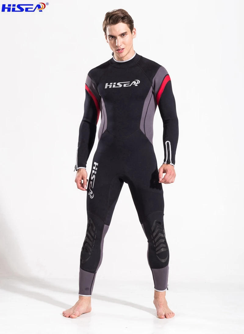 Description Picture 4 of itemHisea 3mm Men Full Body Neoprene Wetsuit Super Elasticity Color Stitching Surf Diving Equipment Jellyfish Clothing