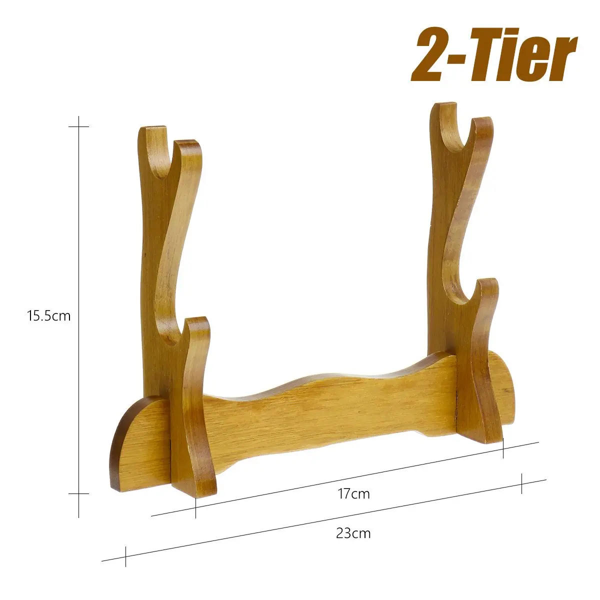 Description Picture 6 of item1/2/3/4 Tiers Universal Japanese Samurai Sword Wall Mount Solid Wood Rack Display Katana Holder Stand Bracket Home Decoration