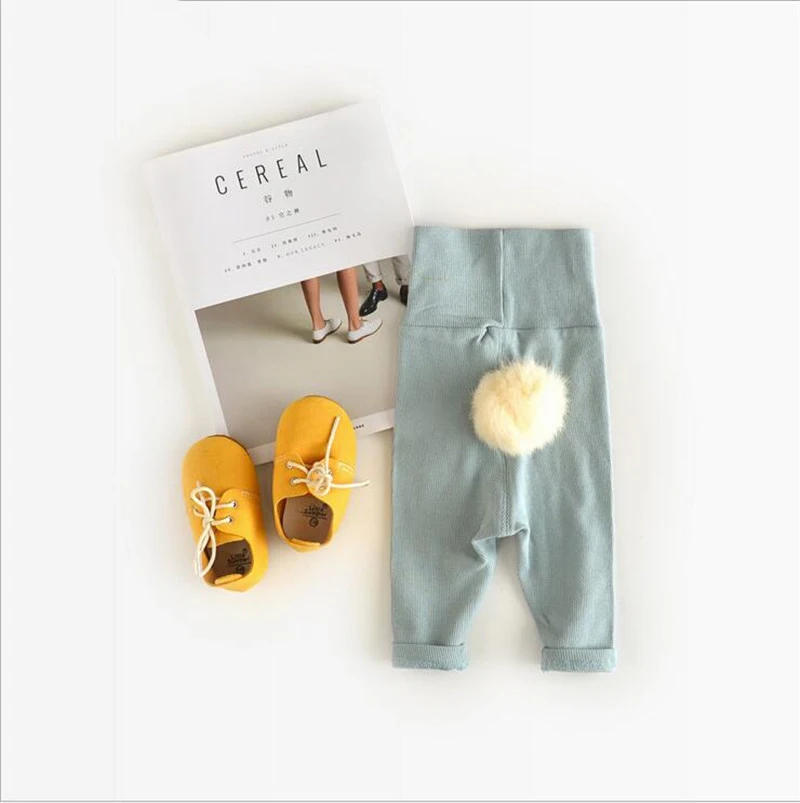 Description Picture 6 of itemBaby Boy Girl Pants Cute Cotton Solid Color Leggings Newborn Infant Trousers