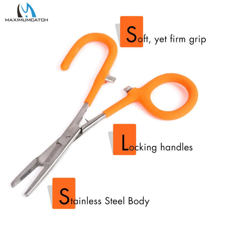 Description Picture 6 of itemMaximumcatch Fly Fishing Hook Remover Stainless Steel Forceps With Scissors Bait Tools Fishing Accessory