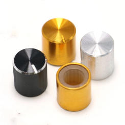 10pcs 10*10mm Aluminum Alloy Potentiometer Knob Cap Volume Control Knob Hat Rotation Switch 10 x 10mm (D x H)