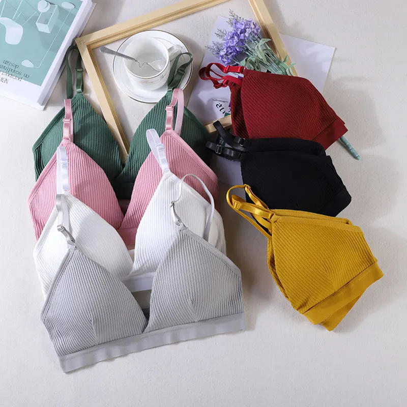 Description Picture 2 of itemWomen Yoga Sports Bras Triangle Cup Underwear Female Breathable Wrapped Tube Top Sexy Beauty Back Adjustable Sling Bra Vest