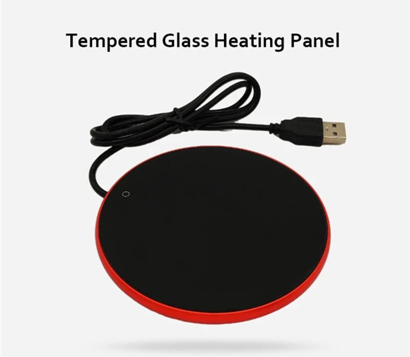 Description Picture 4 of itemDC 5V USB Coffee Mug Cup Warmer Milk Tea Water Cup Heating Electric Touch Pad Temperature Adjustable Hot Tea Maker Heater Warmer