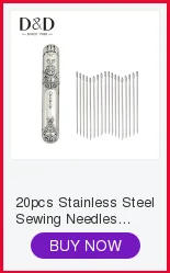 Description Picture 3 of item24pcs Big Eye Self Threading Needles Household Hand Sewing Needle Embroidery Needle & Vintage Needle Case DIY Sewing Tools