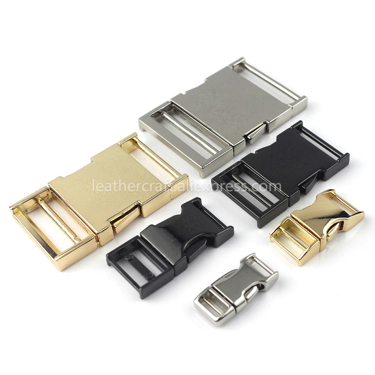 Description Picture 2 of item1pcs Metal Backpack Strap Buckle Quick Side Release Buckle for Bag Luggage Outdoor Backpack Strap Belt Webbing Lether Craft DIY