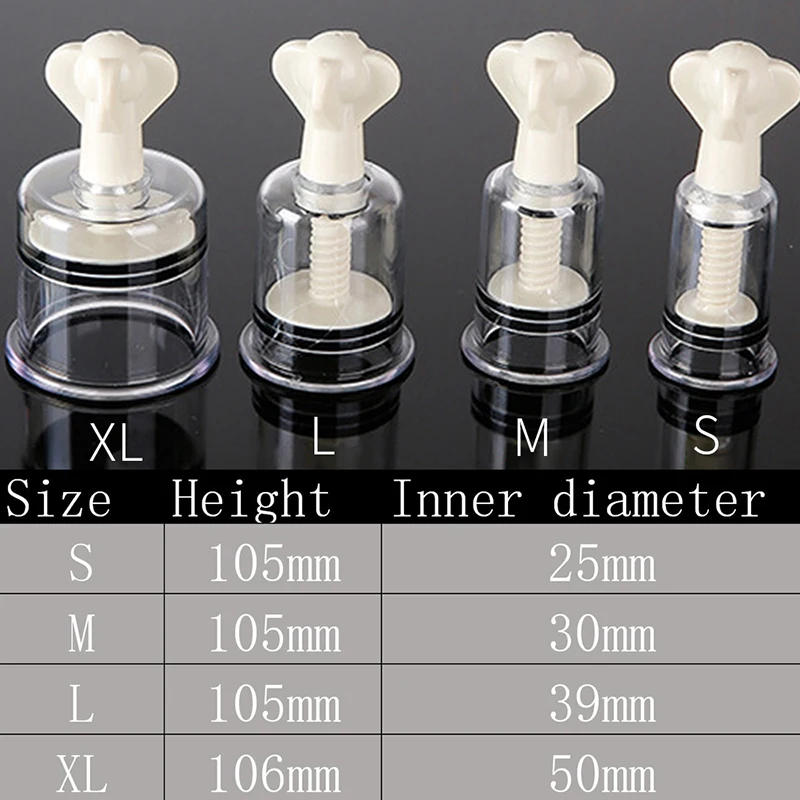 Description Picture 6 of item1PC Manual Rotating Cupping Vacuum Cupping Device Breast Nipple Sucker Body Massager Vacuum Suction Cup Anti Cellulite Massager