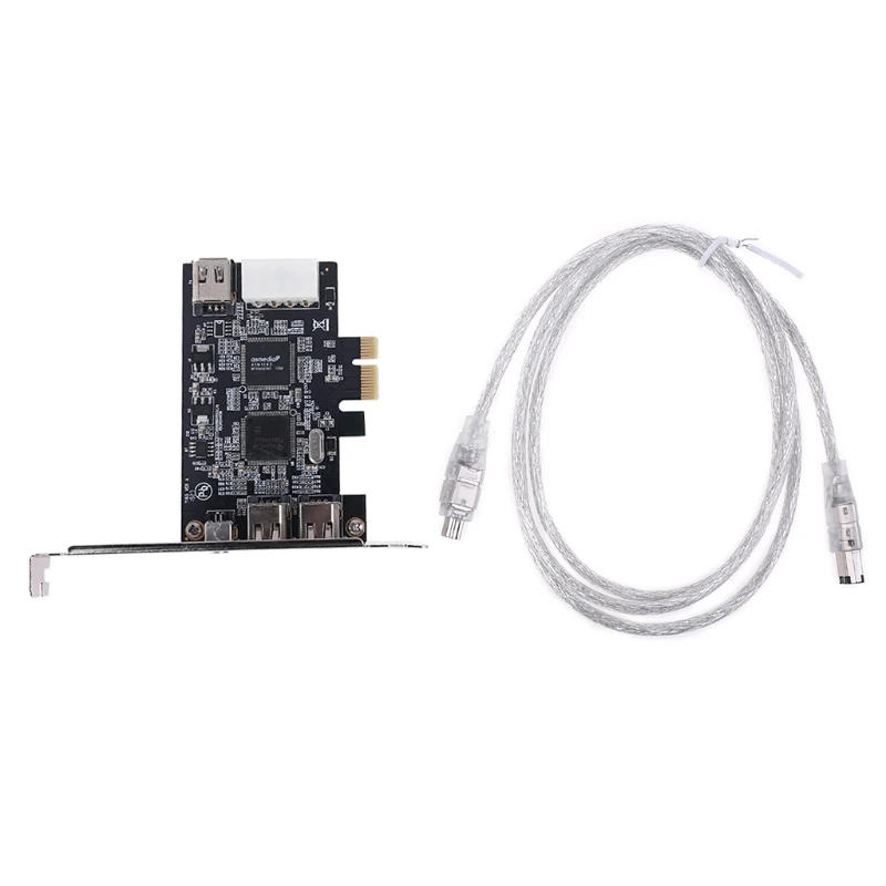 Description Picture 2 of itemPCIe 3 Ports Firewire Cable Expansion Card PCI Express 1394B & 1394A TI XIO2213B Chipset Adapter for Desktop PC
