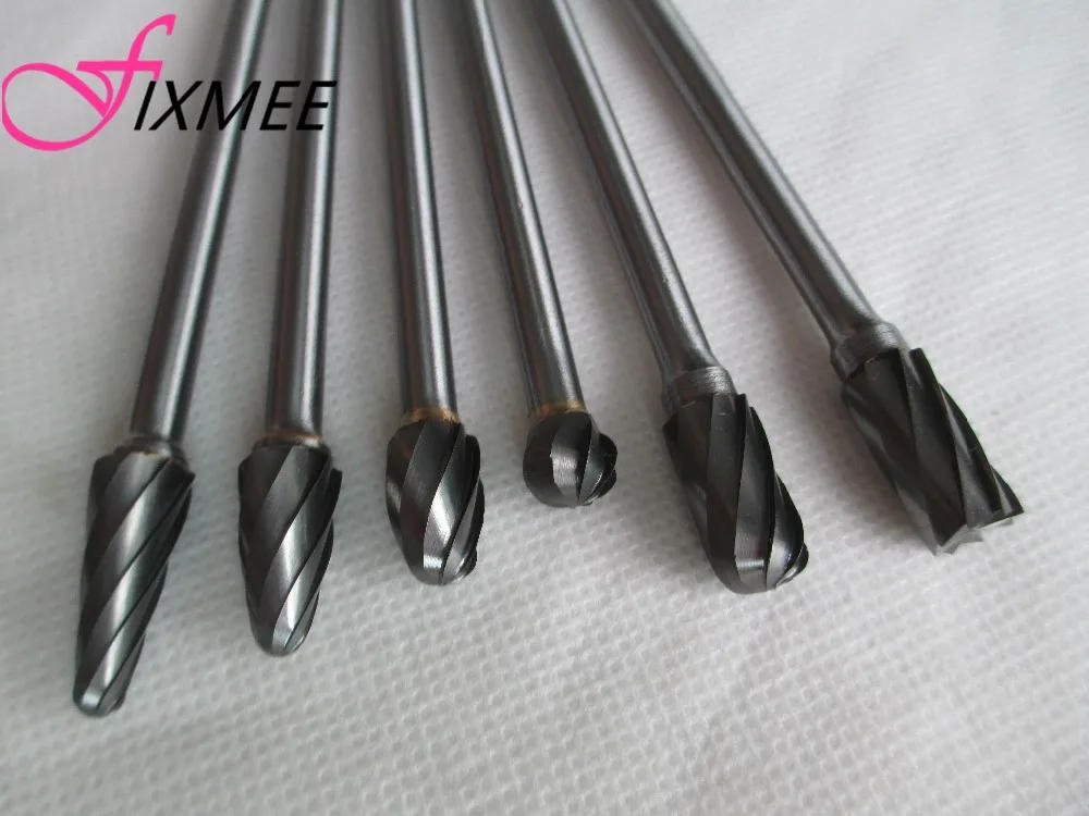 Description Picture 6 of item1pc 1/4(6mm) Shank Power Tools Drill Bit 6x10mm 150mm Long Tungsten Carbide Aluminum Cut Rotary Burr  6mm shaft Set Power Tool