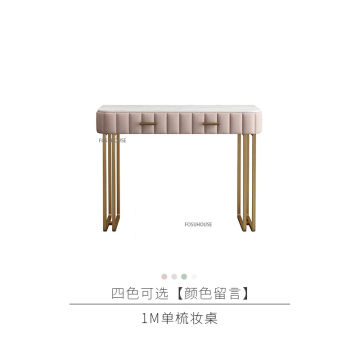 Nordic Marble Dressing Table for Bedroom Furniture Light Luxury Dresser Storage Cabinet Integrated Ins Simple Pink Vanity Table