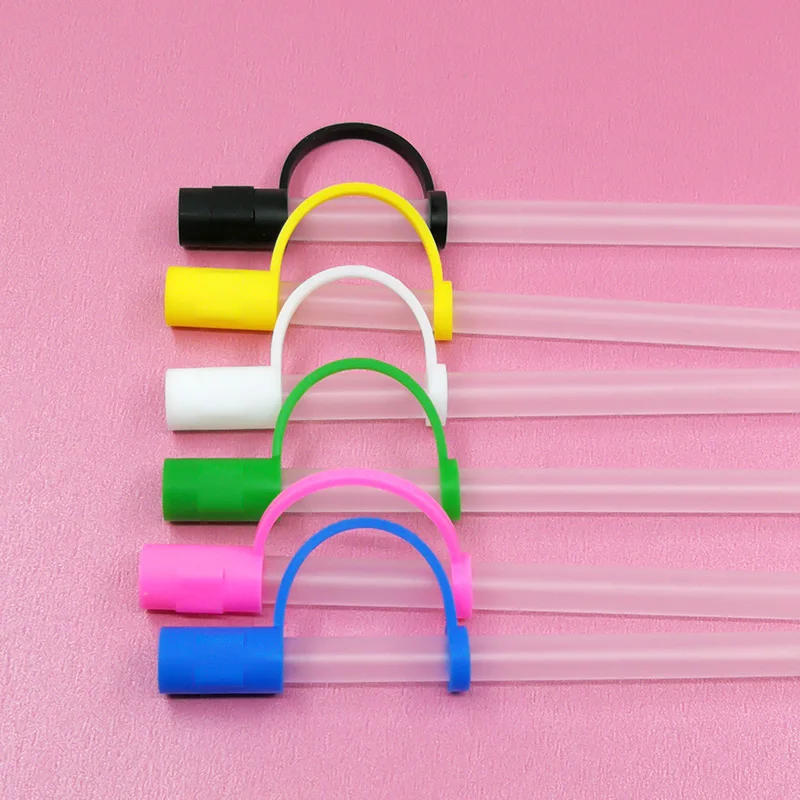 Description Picture 4 of item1PCS PVC Silicone Straw Tips Straw Sealing Tools Drinking Dust Cap Splash Proof Plugs straw cover straw charms Cup Accessories