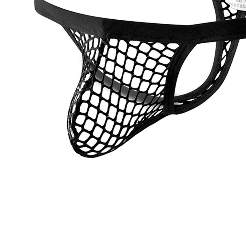 Description Picture 6 of itemCLEVER-MENMODE Sexy Underwear Hot Transparent Men Mesh Thongs Panties G String T-back Jockstrap Erotic Costume Man Cock Pouch