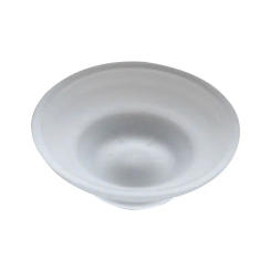 2025 New Soap Dish Round Glass Storage Box Clear Holder Accessories For Shower Bathroom Hotel