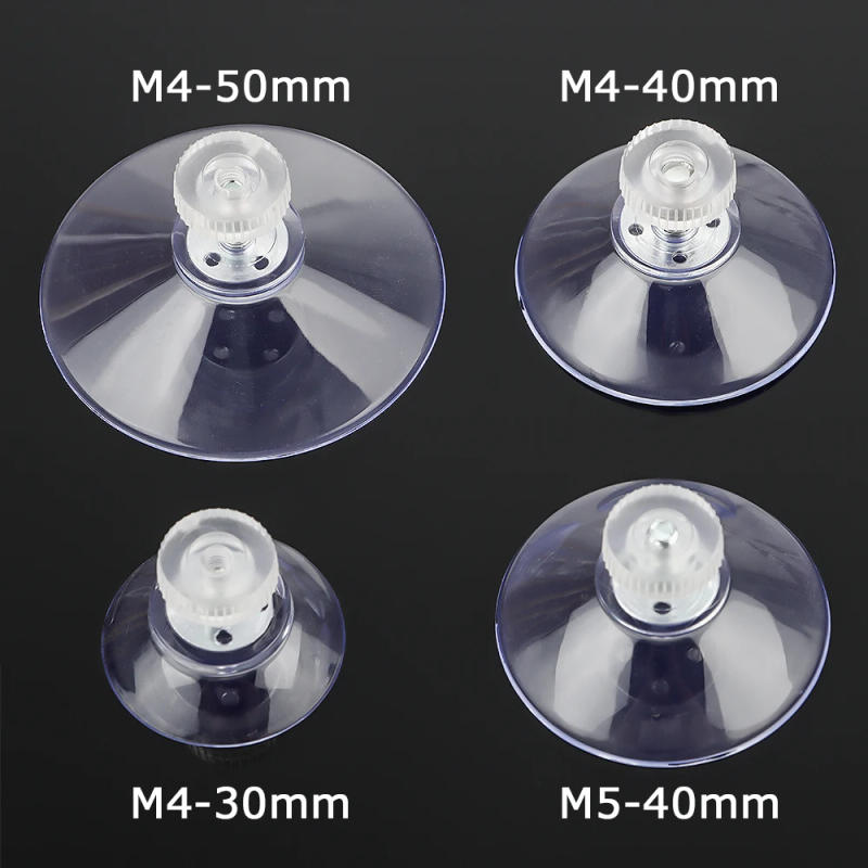 Description Picture 2 of item5pcs Transparent Suction Cup With Knurled Nut Window Glass Table Suckers Kitchen Holder Wall Hook Daily Hanging Storage Tools